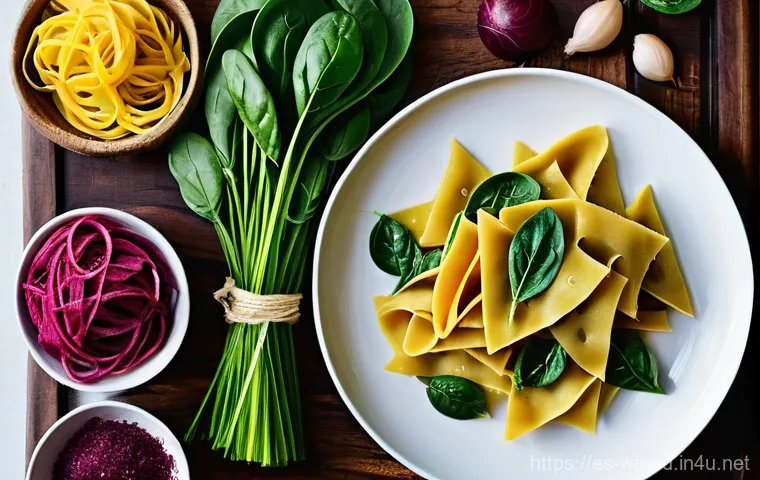 파스타 머신 추천 - **Prompt:** A cozy, rustic kitchen scene depicting the joyful, hands-on process of making fresh past...